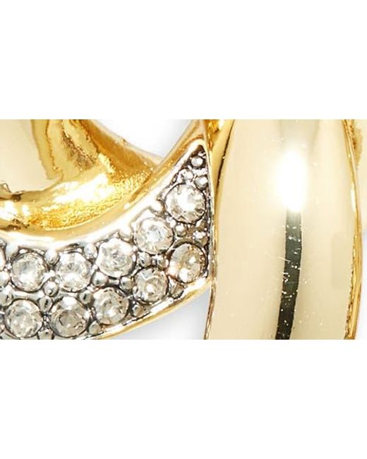 DEMARSON Metallic Asher Pavé Stud Earrings