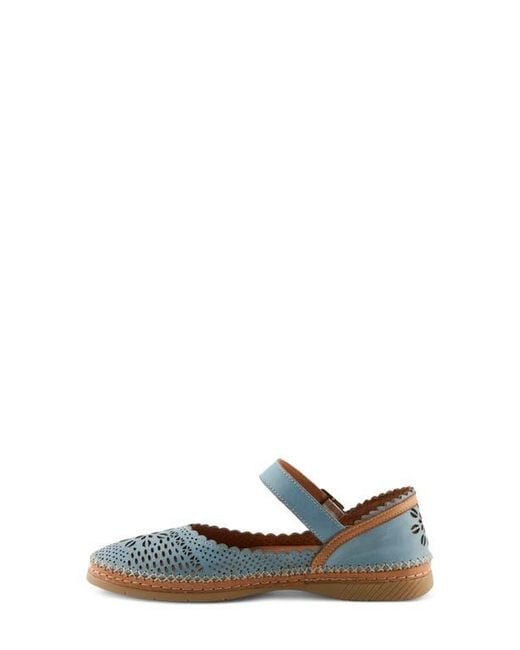 Spring Step White Zabelle Mary Jane Flat