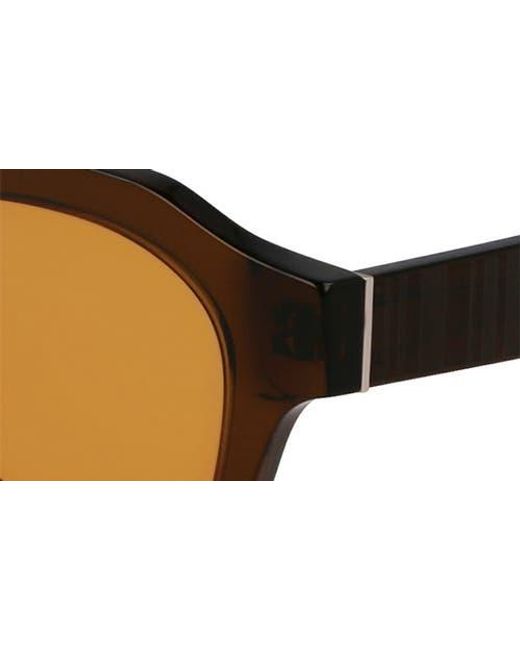 Paul Smith Brown Lyford 48Mm Small Modified Rectangular Sunglasses