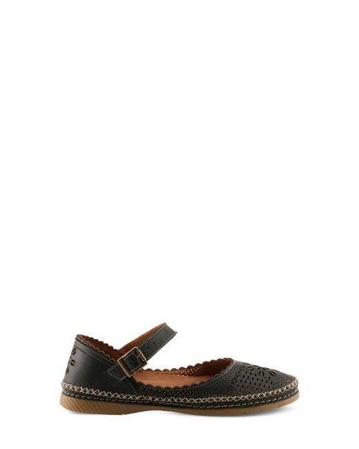 Spring Step Black Zabelle Mary Jane Flat