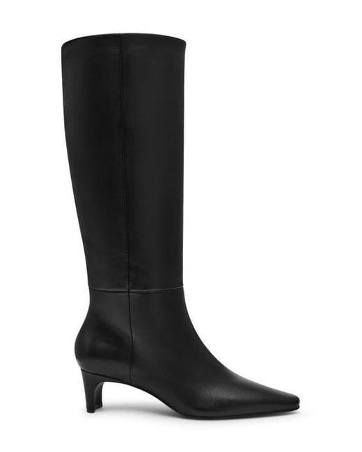 Steve Madden Black Dagne Knee High Boot