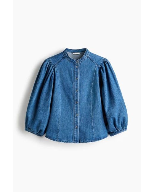 H&M Blue Denim Blouse