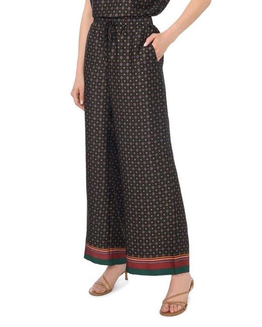 Halogen® Black Wide Leg Drawstring Lounge Pants
