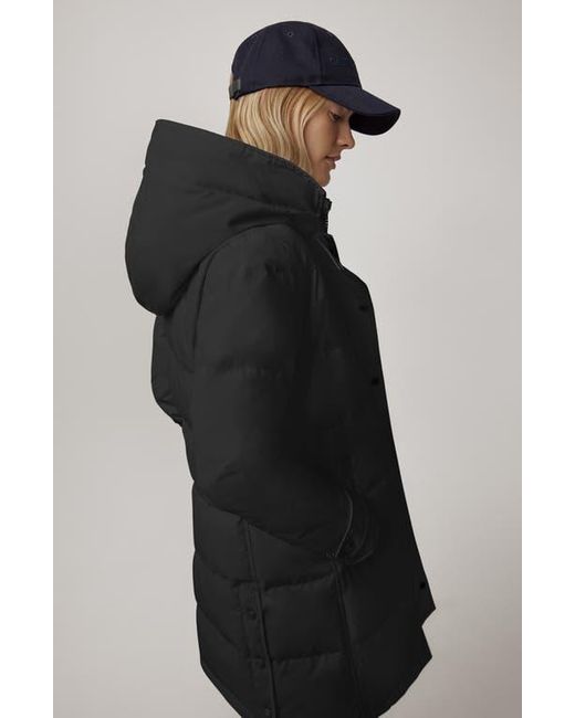 Canada Goose Black Shelburne Water Resistant 625 Fill Power Down Parka