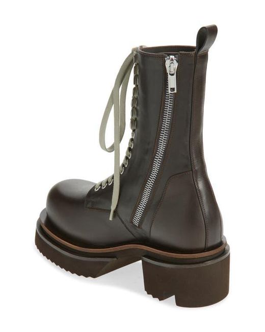 Rick Owens Bogun Platform Lace-Up Boot in Black for Men | Lyst display picture 1