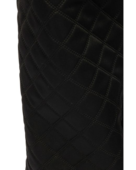 Pleasures Black Connect Oversize Quilted Drawstring Pants for men