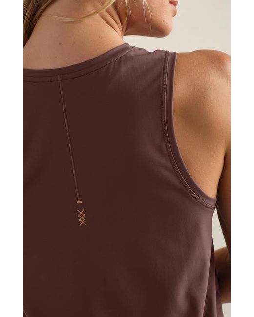 Rhone Purple Serene Crop Performance Tank