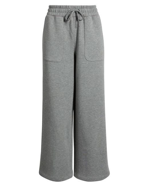 Caslon Gray Patch Pocket Pull-On Relaxed Ankle Straight Leg Pants