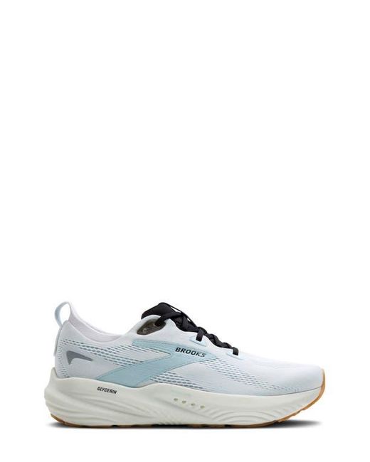 Brooks White Glycerin 22 Running Shoe for men
