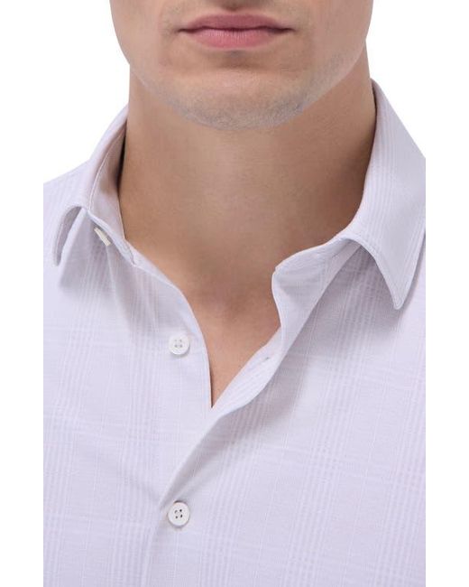 Bugatchi Purple Jimmy Ooohcotton Print Button-Up Shirt for men
