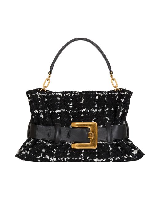 Balmain Black Medium Anthem Bag