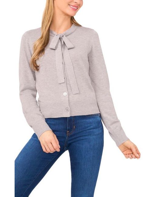 Cece Women's Blue Tie Neck Cardigan