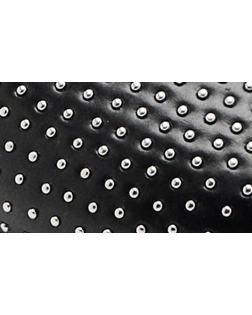 Mango Black Studded Pointed Toe Slingback Pump
