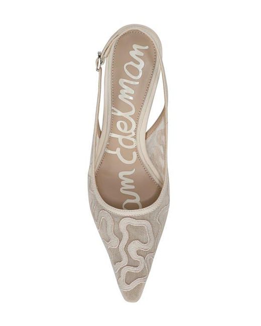 Sam Edelman White Bianka Slingback Pump