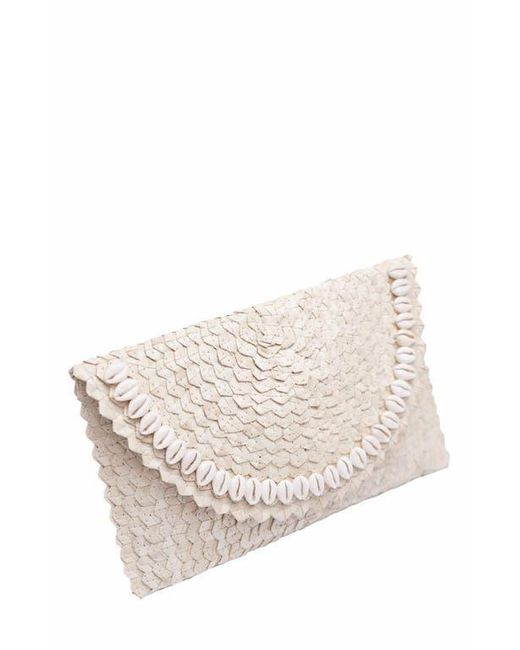 Jelavu Natural Coco Clutch Bag