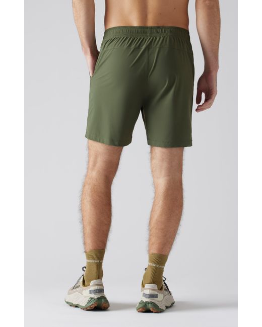 Rhone Green Pursuit 7-inch Unlined Training Shorts for men