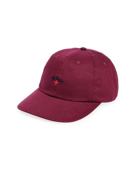 Noah NYC Red Core Logo Baseball Cap for men
