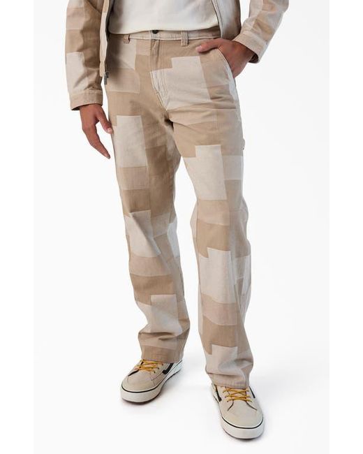 Dickies Natural Patchwork Jacquard Carpenter Pants for men