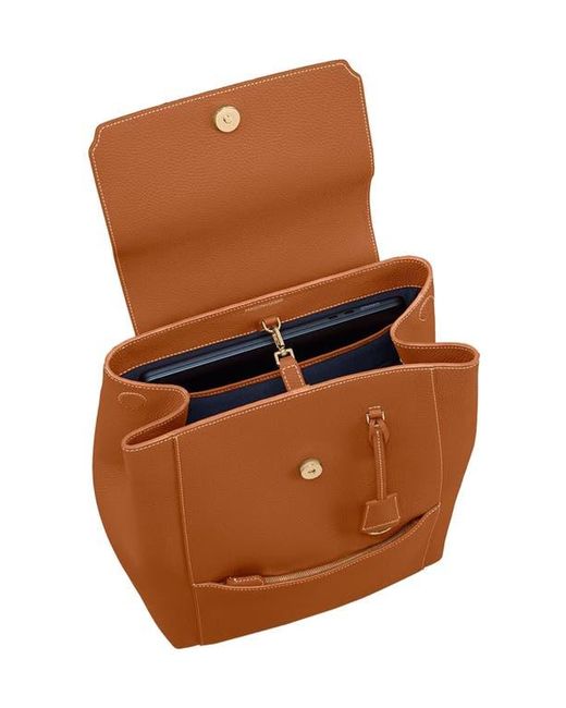 Maison De Sabre Brown Large Leather Soft Backpack