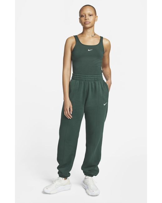 Nike Green Sportswear Essential Fleece Pants