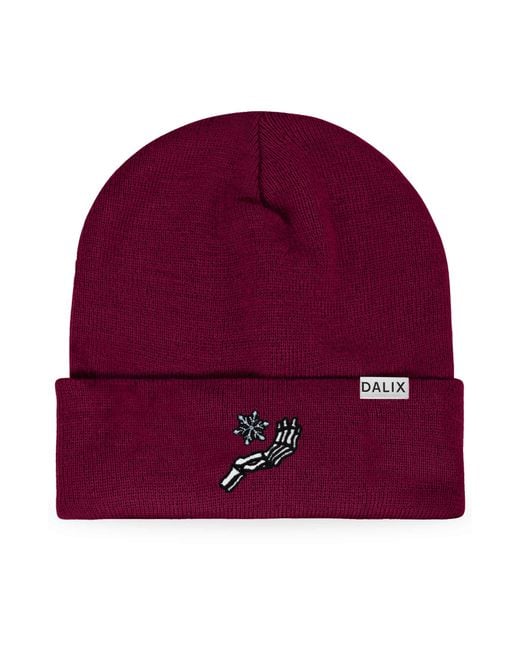 Alix Red Chill Touch Beanie for men