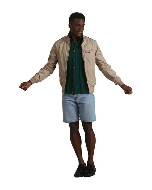 Members Only Green Classic Iconic Racer Jacket for men