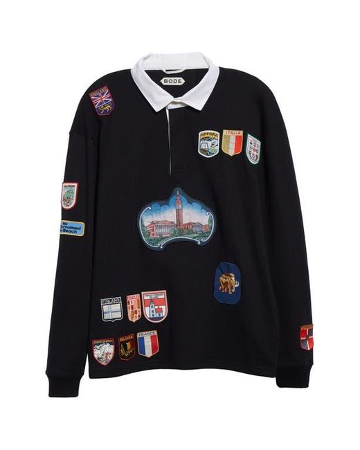 BODE passport patch パッチワーク ラガーシャツ LANDS'ENDのフリマ