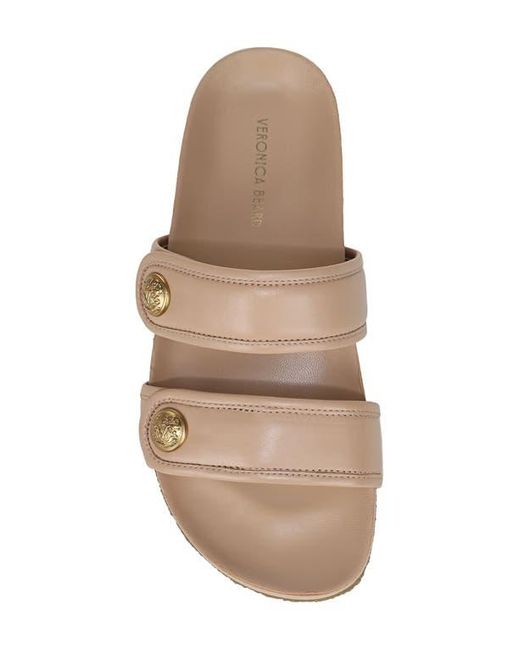 Veronica Beard Brown Percey Slide Sandal