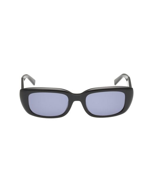Abercrombie & Fitch Blue 52Mm Rectangular Sunglasses