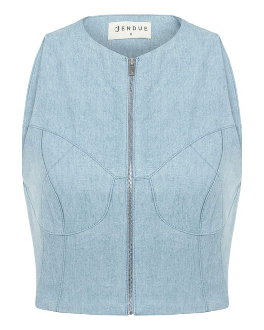 Jendue Blue Marvel Top