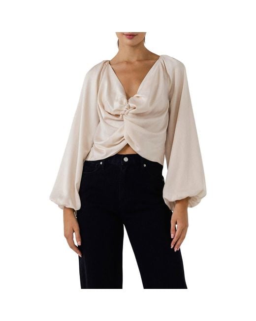 Endless Rose Natural Twist Front Top