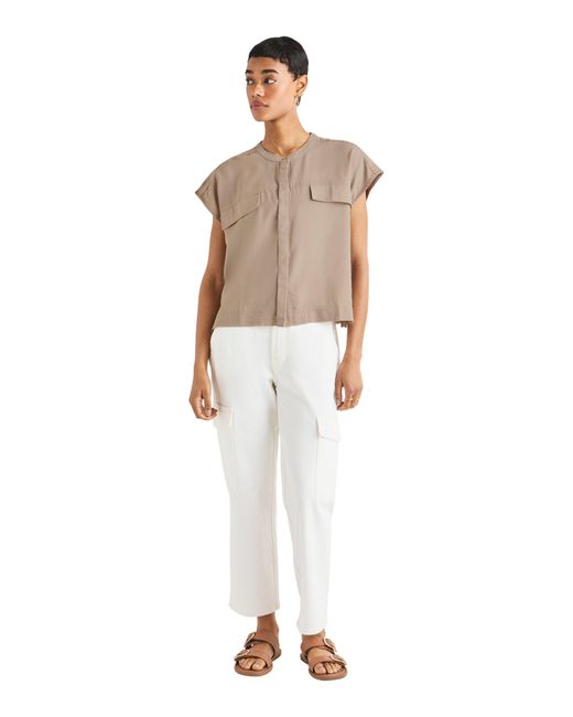 Splendid Multicolor Kamryn Boxy Short Sleeve Button-up Shirt