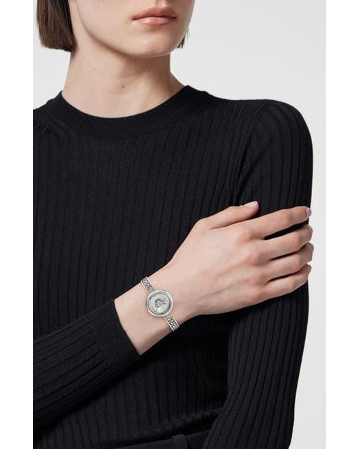 Versace Metallic Medusa Eclipse Bracelet Watch, 28Mm