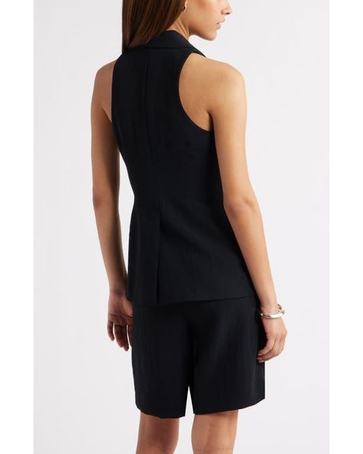 Open Edit Black The Curator Notched Lapel Vest