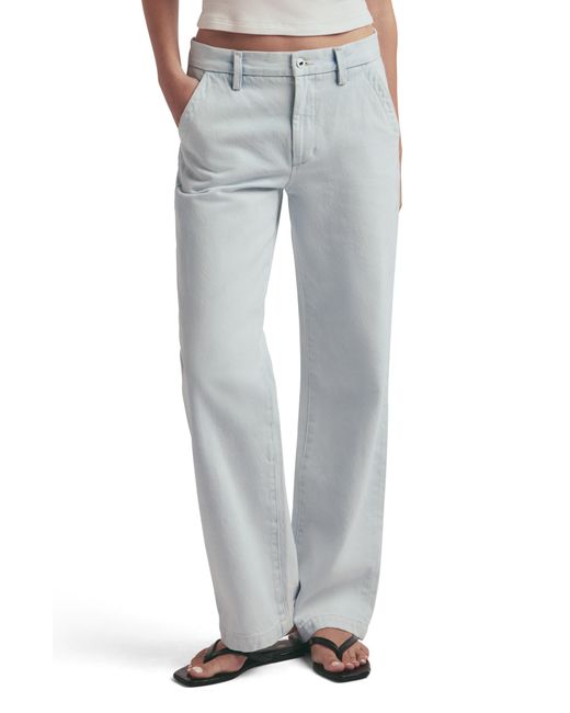 FAVORITE DAUGHTER Gray The Taylor Low Rise Wide Leg Trouser Jeans
