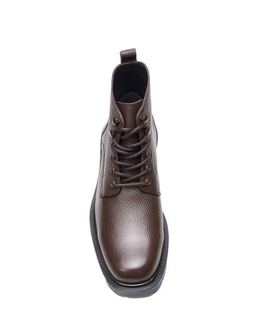 A. Veer Black Robert Lace-Up Boot for men