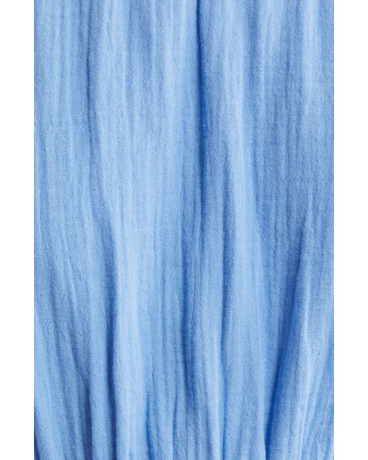 Caslon Blue Caslon(r) Tiered Cotton Gauze Sundress