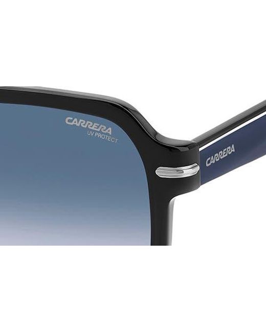 Carrera Blue 56Mm Gradient Square Sunglasses for men