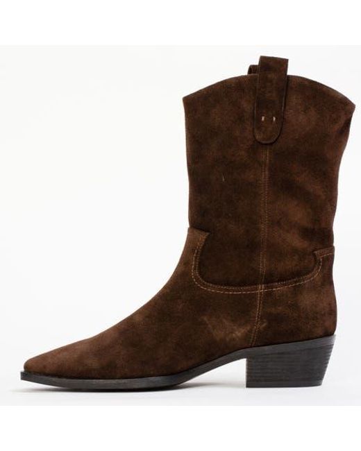 Black Suede Studio Brown Casey 55 Suede Boot