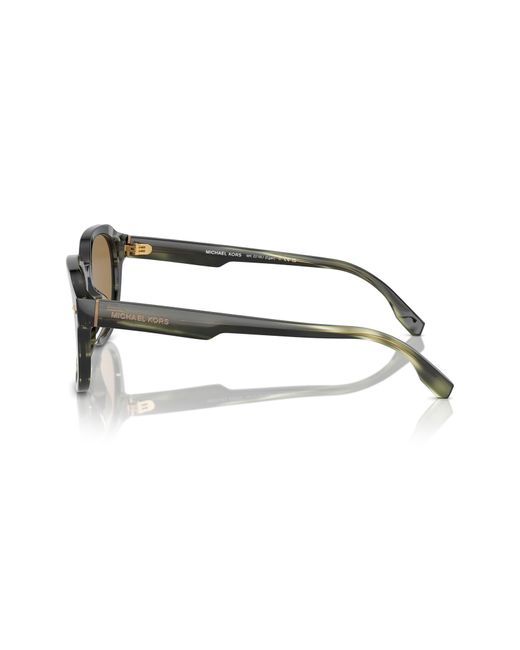 Michael Kors Gray Eger 52mm Round Sunglasses for men