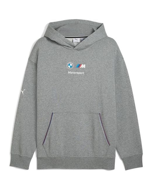 PUMA Gray X Bmw M Motorsport Graphic Hoodie for men
