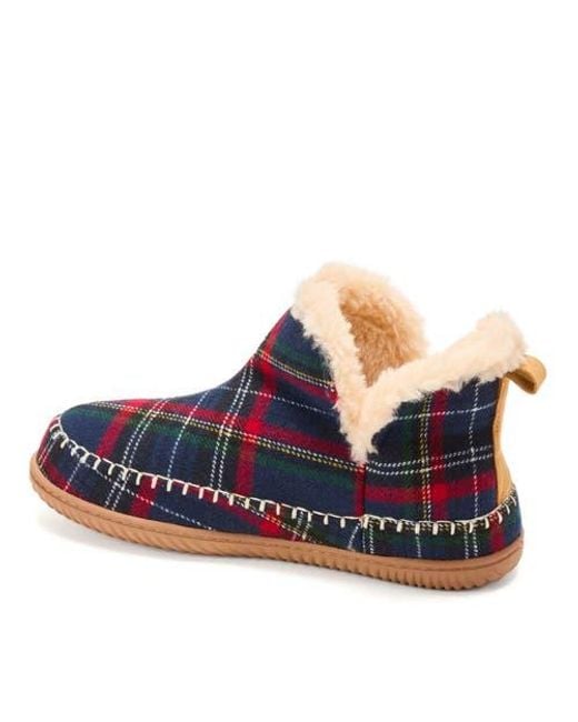 Dearfoams Blue Brixen Bootie Slipper for men