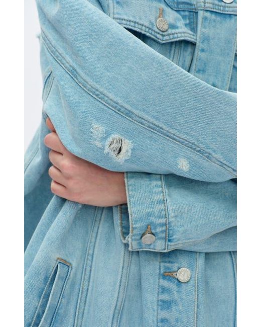 Bayeas Blue Loose Denim Jacket