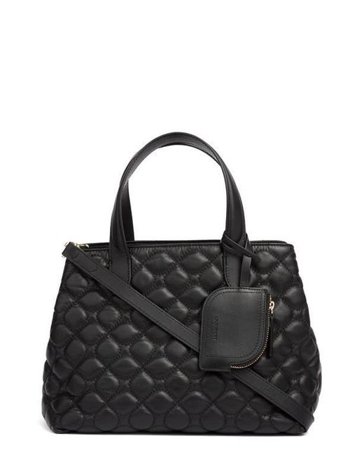 L.K.Bennett Black Juliette Quilted Leather Tote