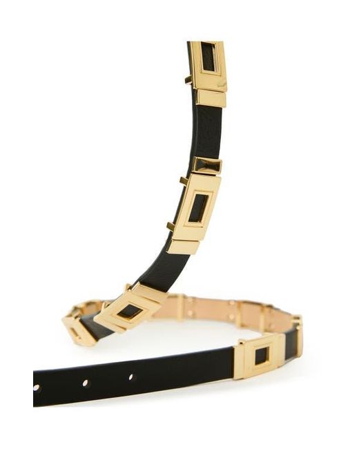 NEW B-LOW THE BELT women\'s roma leather belt in black/gold Women main image 2
