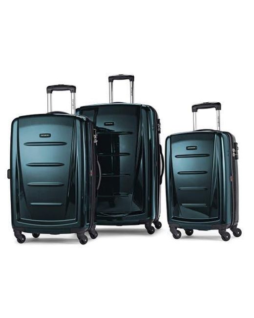 Samsonite Blue Winfield 2 3-Piece Set (20/24/28) Hardside Luggage With Spinner Wheels