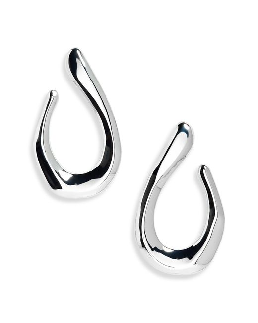 Nordstrom Metallic Open Teardrop Stud Earrings
