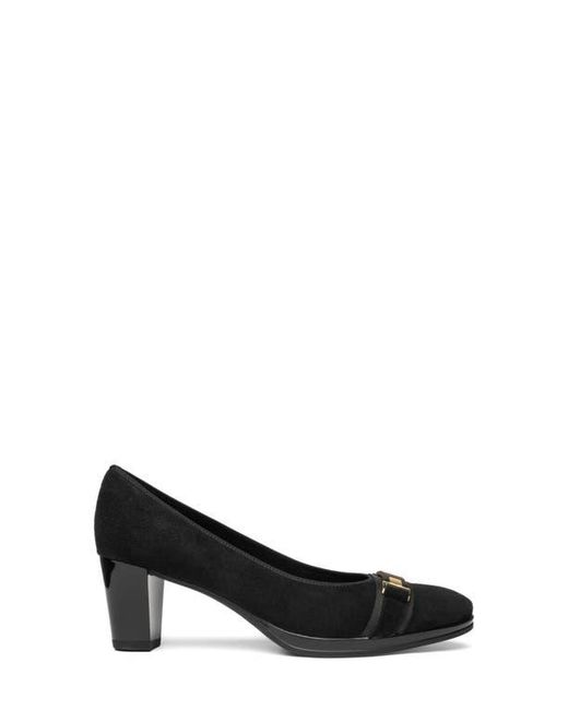 Ara Black Ophelia Buckle Pump