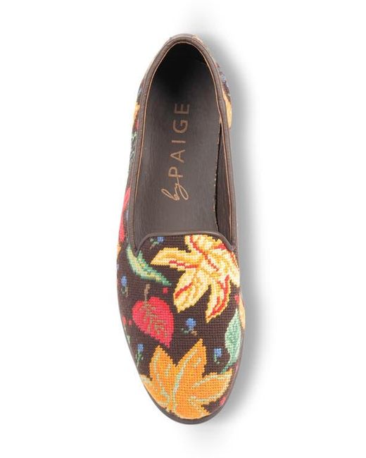 PAIGE White Needlepoint Loafer