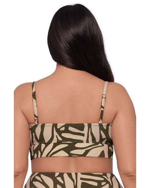 S3 Black U-Wire Adjustable Midkini Swim Top